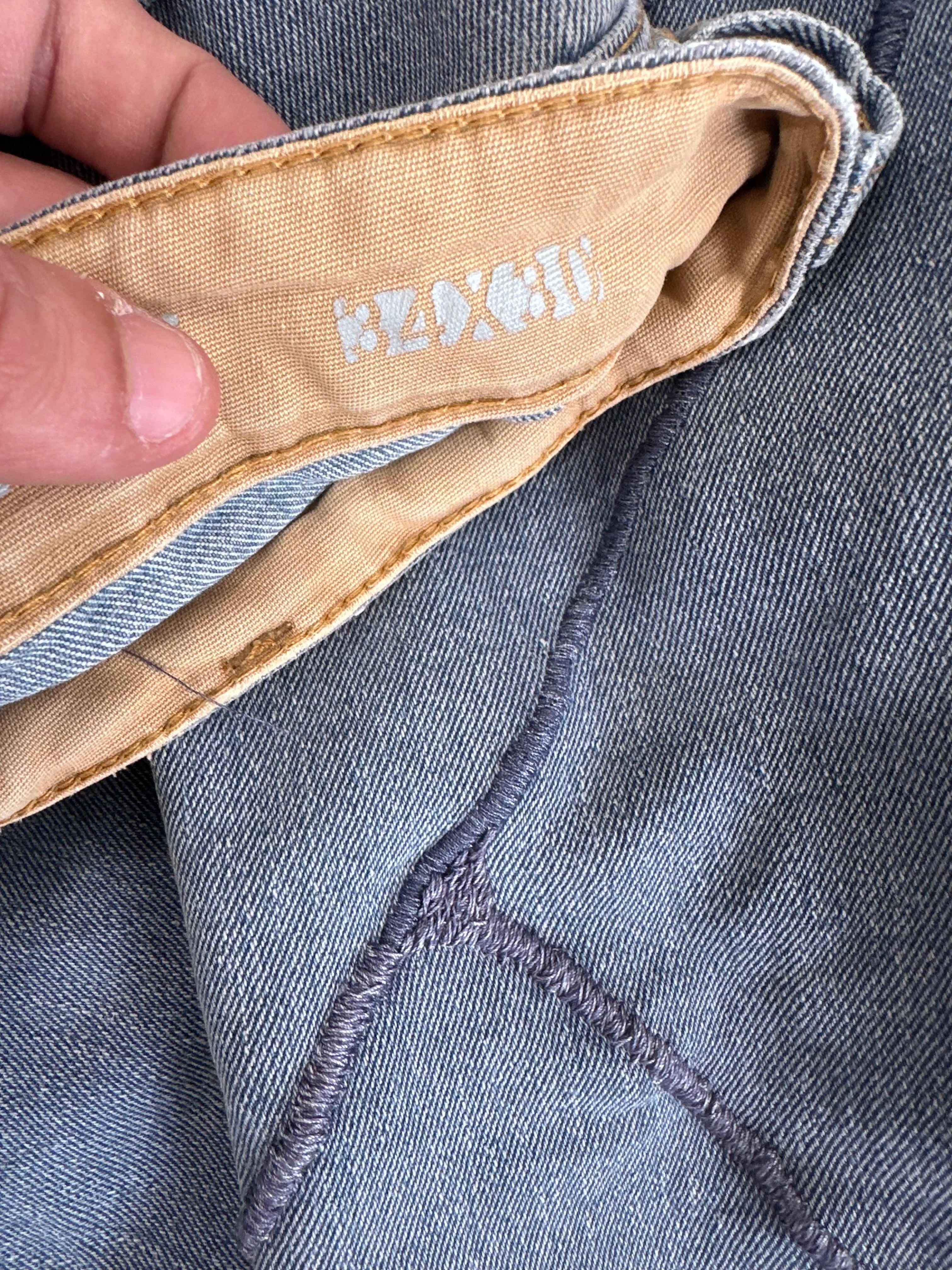 Cargo carpenter jeans with embroidered denim web