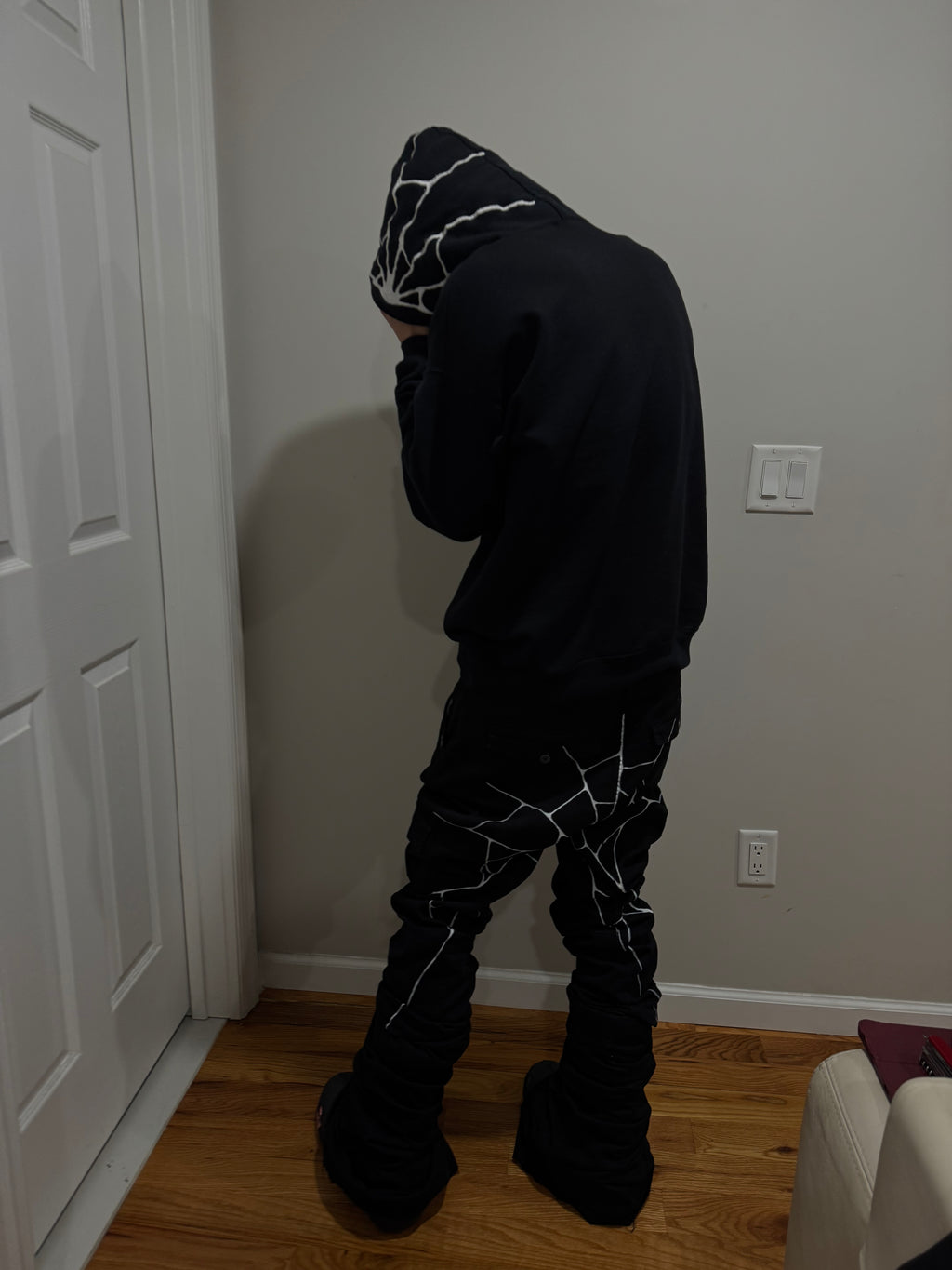 Embroidered Widow hoodie